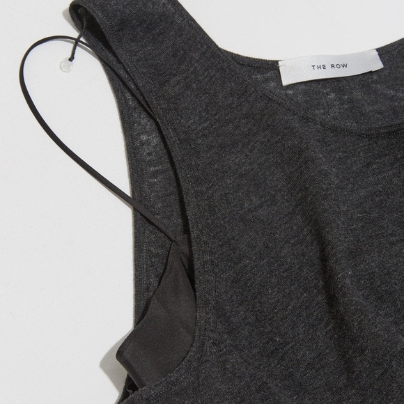 NEW THE ROW  Farissa Sleeveless Maxi Dress in grey REVERSIBLE - size small - Picture 10 of 13